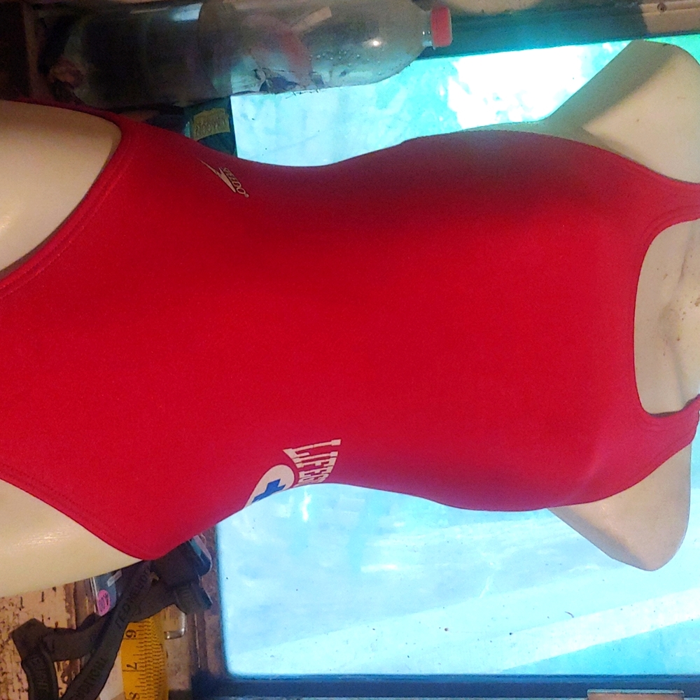 Red lifeguard size 30 onepecie swimsuit Bikini Speedo small extra